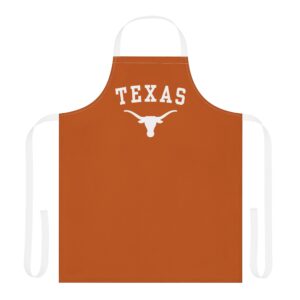 texas longhorn burnt orange personalized chef's kitchen apron