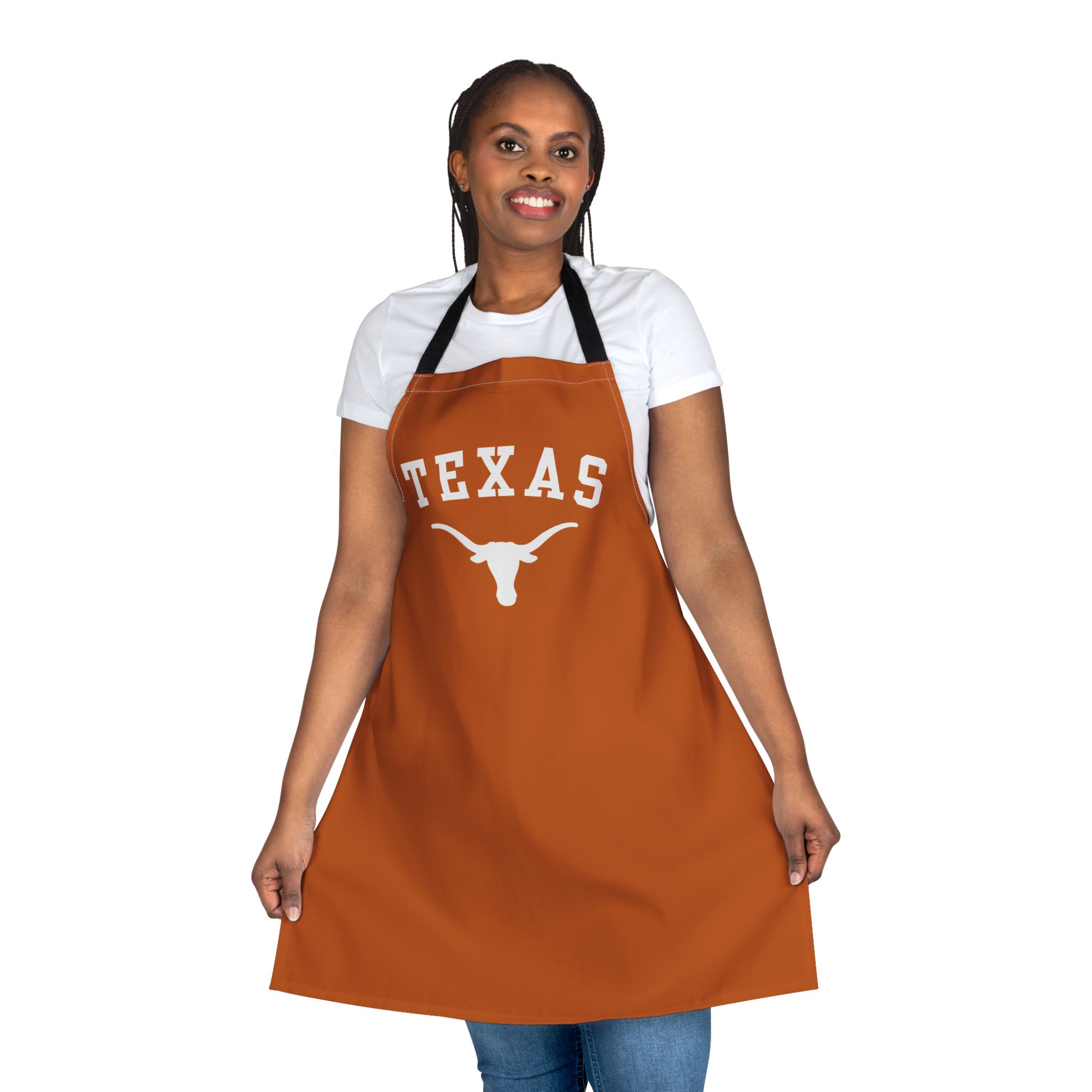 texas longhorn burnt orange personalized chef's kitchen apron texas longhorn burnt orange personalized chef's kitchen apron